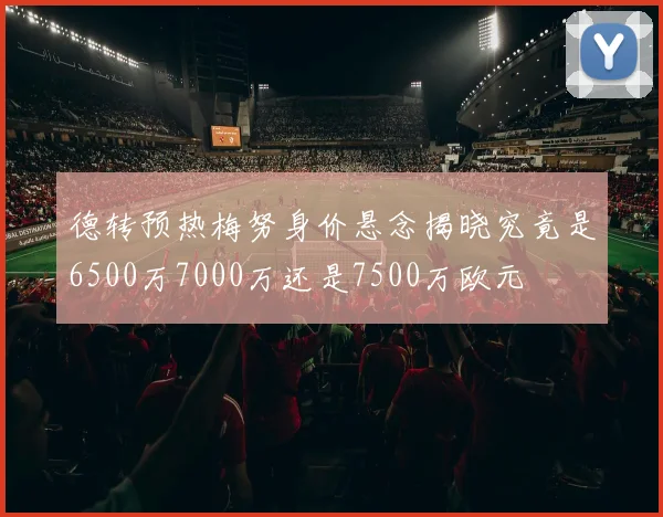 德转预热梅努身价悬念揭晓究竟是6500万7000万还是7500万欧元